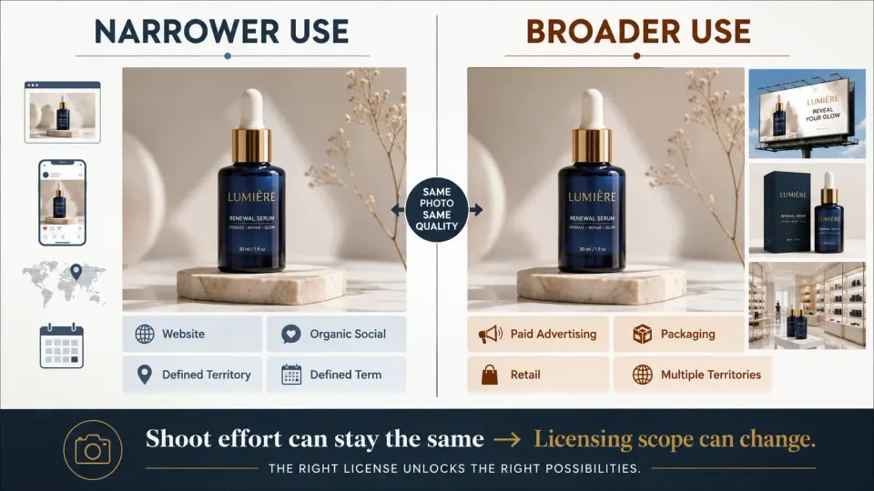 The cost of creating an image, producing the assignment and licensing its commercial use are related but separate parts of the price.